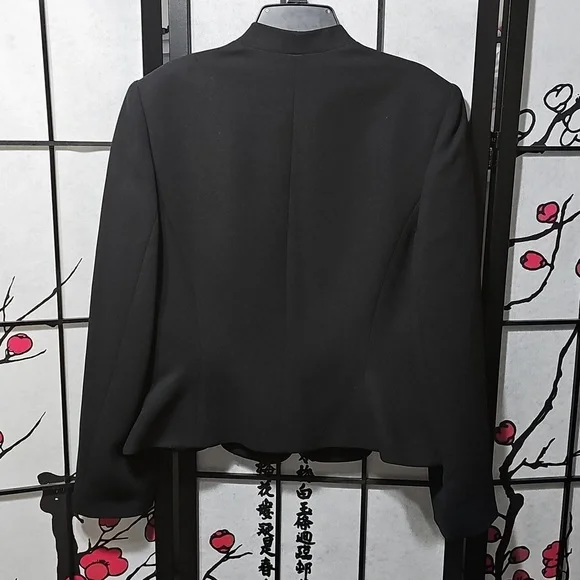 Preston & York Elegant Black Button-Up Blazer Size 10 - Picture 6 of 7